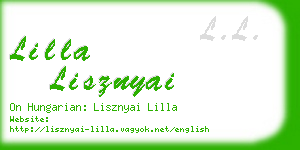 lilla lisznyai business card